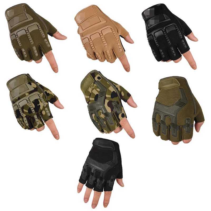 Outdoor tactical gloves military halffinger fishing riding sports unisex weightlifting ridingXJ250904