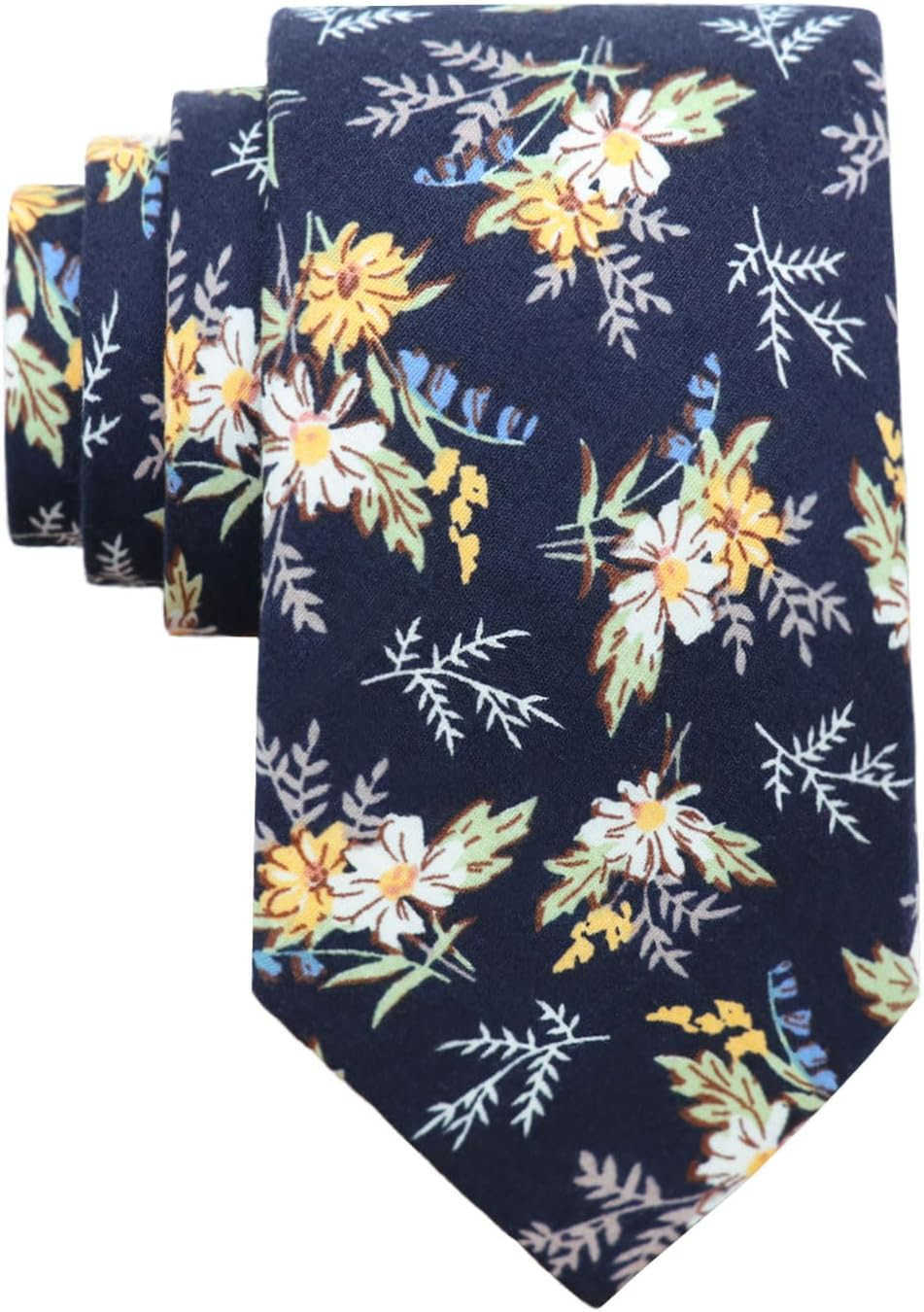 Ties for Men 276 Cotton Floral Tie Mens Neckties for Weddings Groomsmens Dances Party Valentines DayW250904