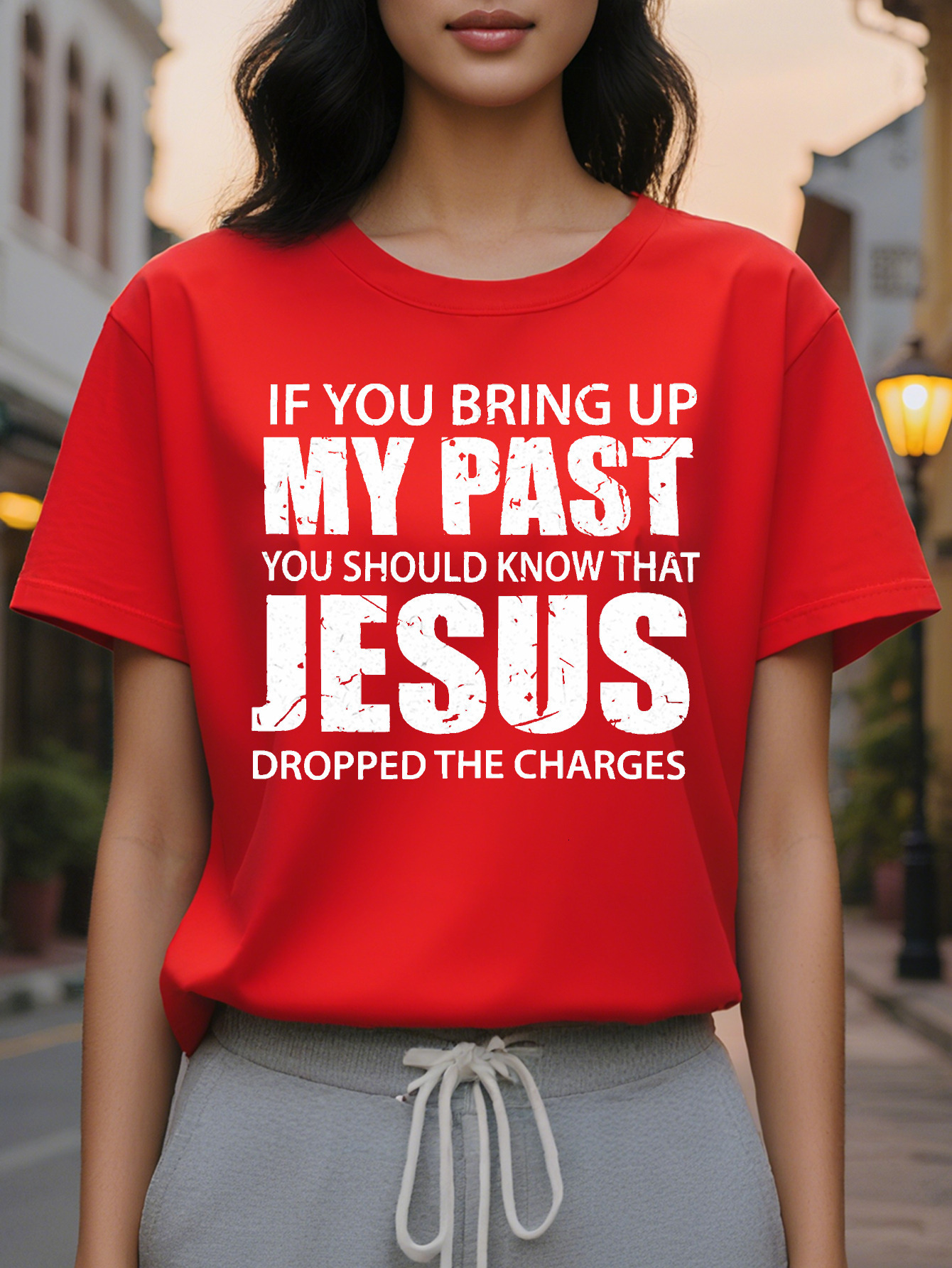 Letter Print Crew Neck T-Shirt Casual Short Sleeve Top for Spring Summer Women's Clothing a1539