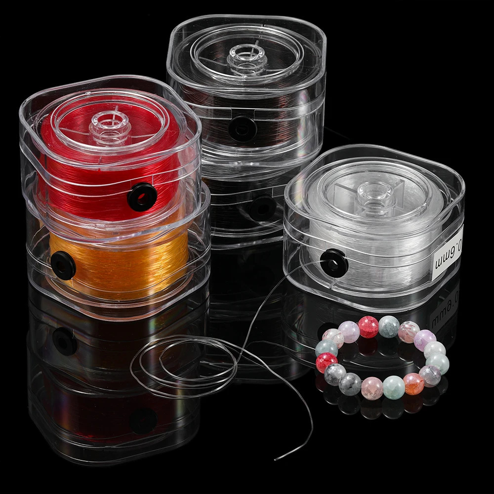 120MRoll Strong Elastic Crystal Beading Cord 050608mm for Bracelets Stretch Thread String Necklace DIY Jewelry Making 250828