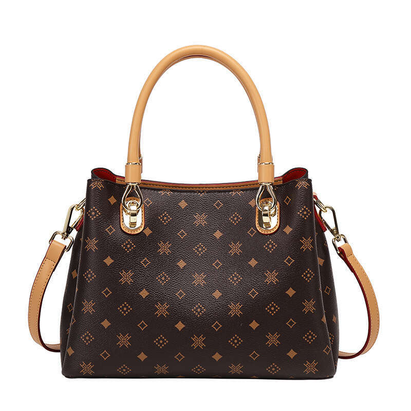 Genuine Leather Women's 2025 New Trend Light Luxury Simple Handbag High-end Elegant Crossbody Shoulder Printed Bag