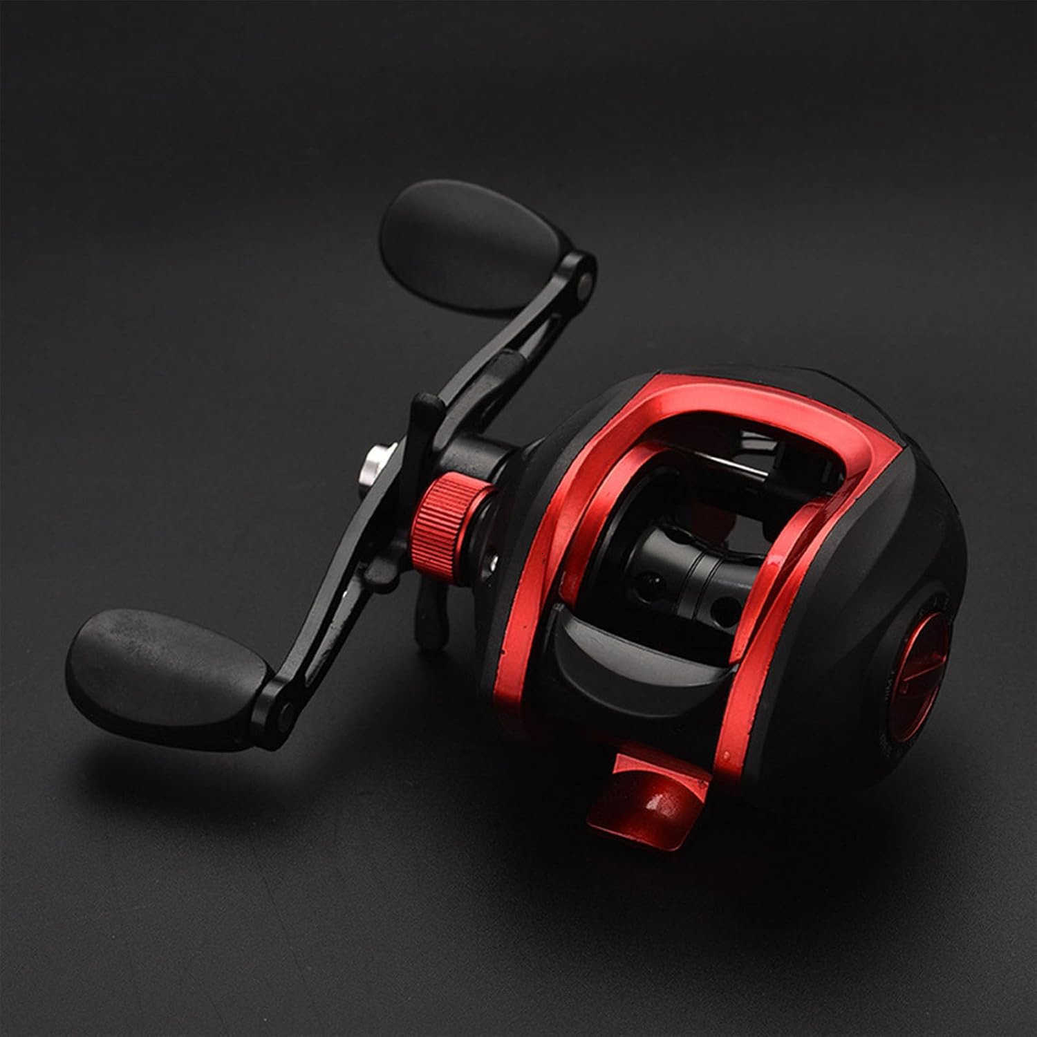 Metal Baitcasting Reel Long Cast Spool 721 Gear Ratio Baitcaster Fishing Reel for Saltwater Freshwater Anglers W250904