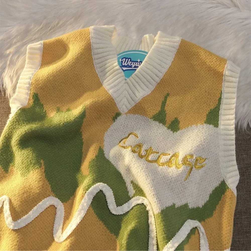 Sweater Man Korean Popular Clothes V Neck Vintage Waistcoat New In Casual Reviews Streetwear High Quality Y2k Knit Vests for MenXJ250904