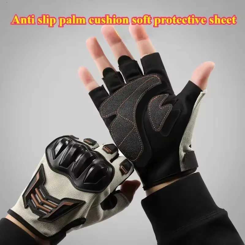 Breathab Motorcyc Gloves Half Finger WearResistant AntiSlip Racing for Outdoor Cycling Ectric Bike AntiFall ProtectionXJ250904