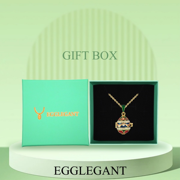 Necklaces & Pendants Christmas Easter themed egg-shaped apple pendant EL22-10