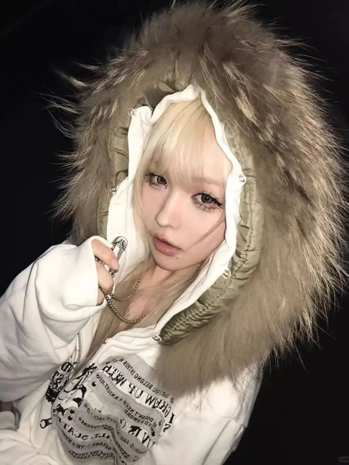 Vintage Y2k Letter Kawaii Hoodies Women Slim Top Harajuku Korean Hooded Winter Clothing 2000s Gothic High Street Zipper Hoody 250904