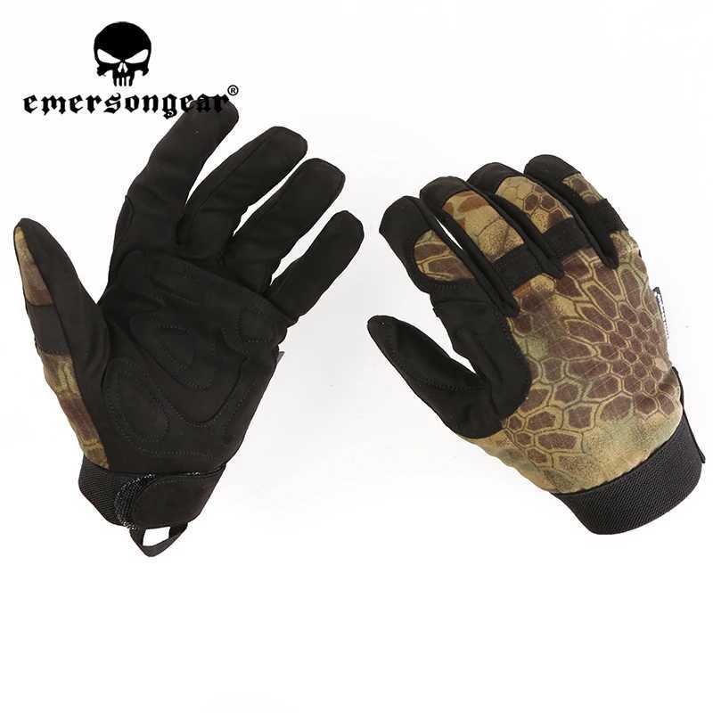 ersongear Lightweight Camouflage Gloves Tactical Full Finger Hand Protective Combat Handwear Sports Cam Hunting HikingXJ250904