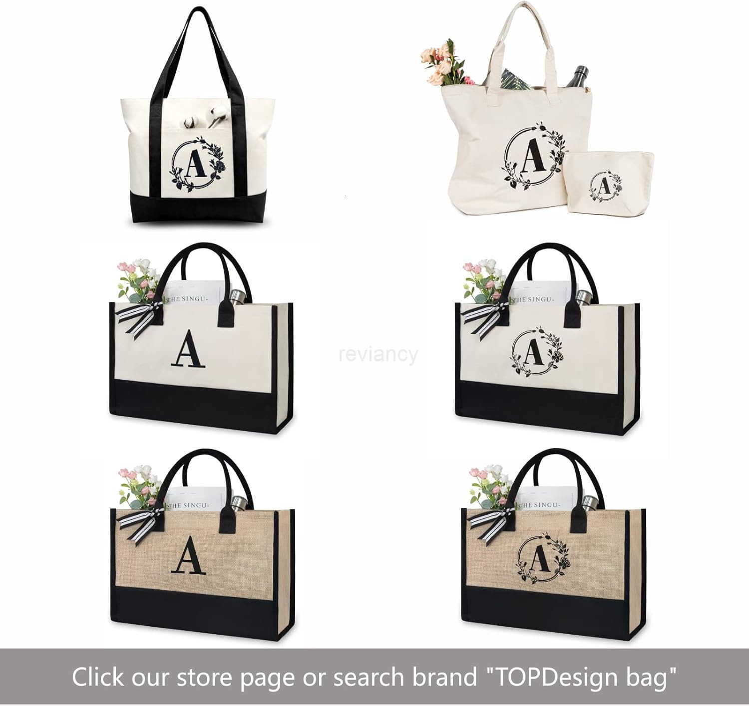 Tote Bag Personalized Present Bag Suitable for Wedding Birthday Beach Holiday is a Great Gift for Women Mom Teachers Friends BriW250904