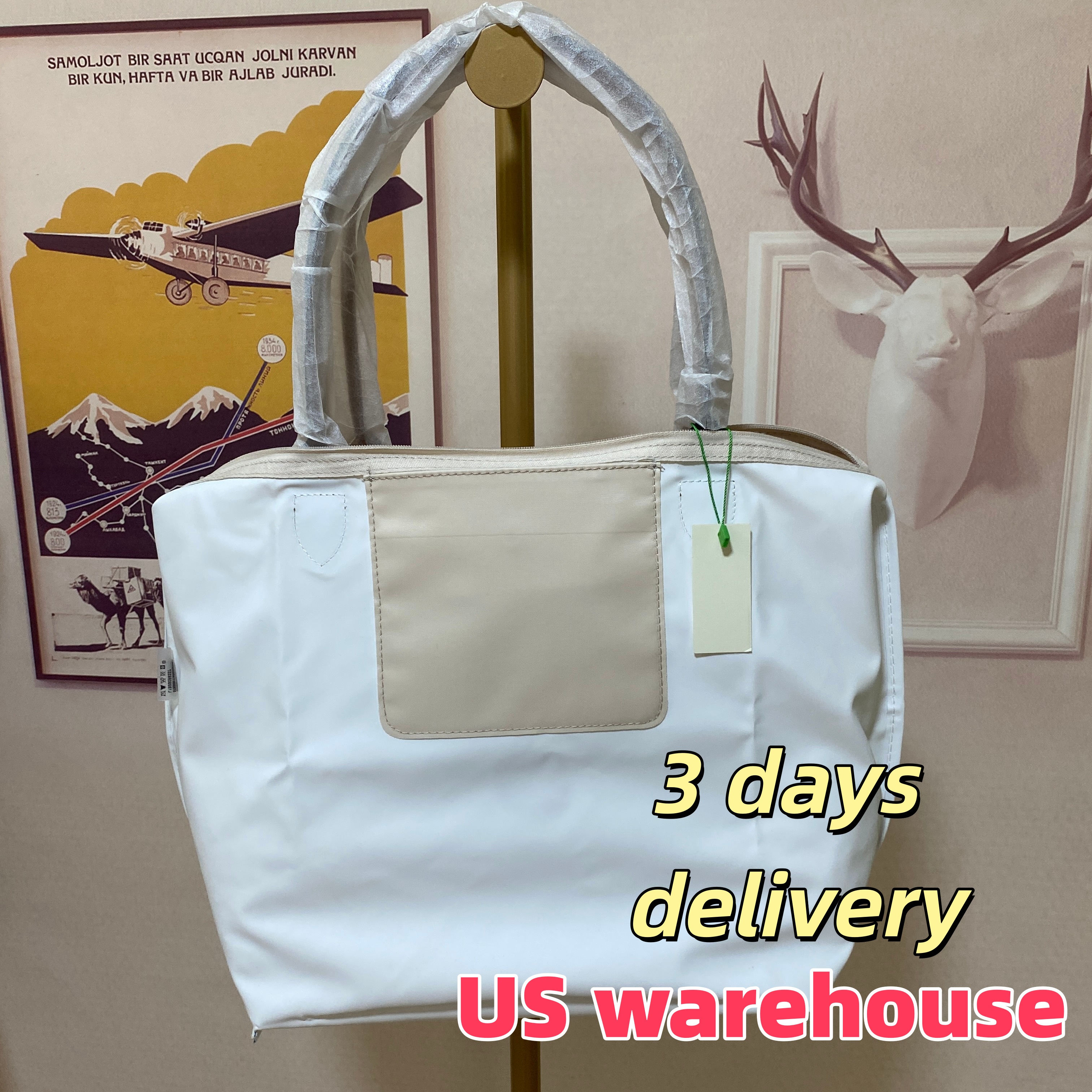 Wholesale Tote Bag With Zipper Designer Bag Canvas Handbag Computer Book Bag Nylon Shoulder Bag Casual Travel Bag Women Large Capacity Tote Bag