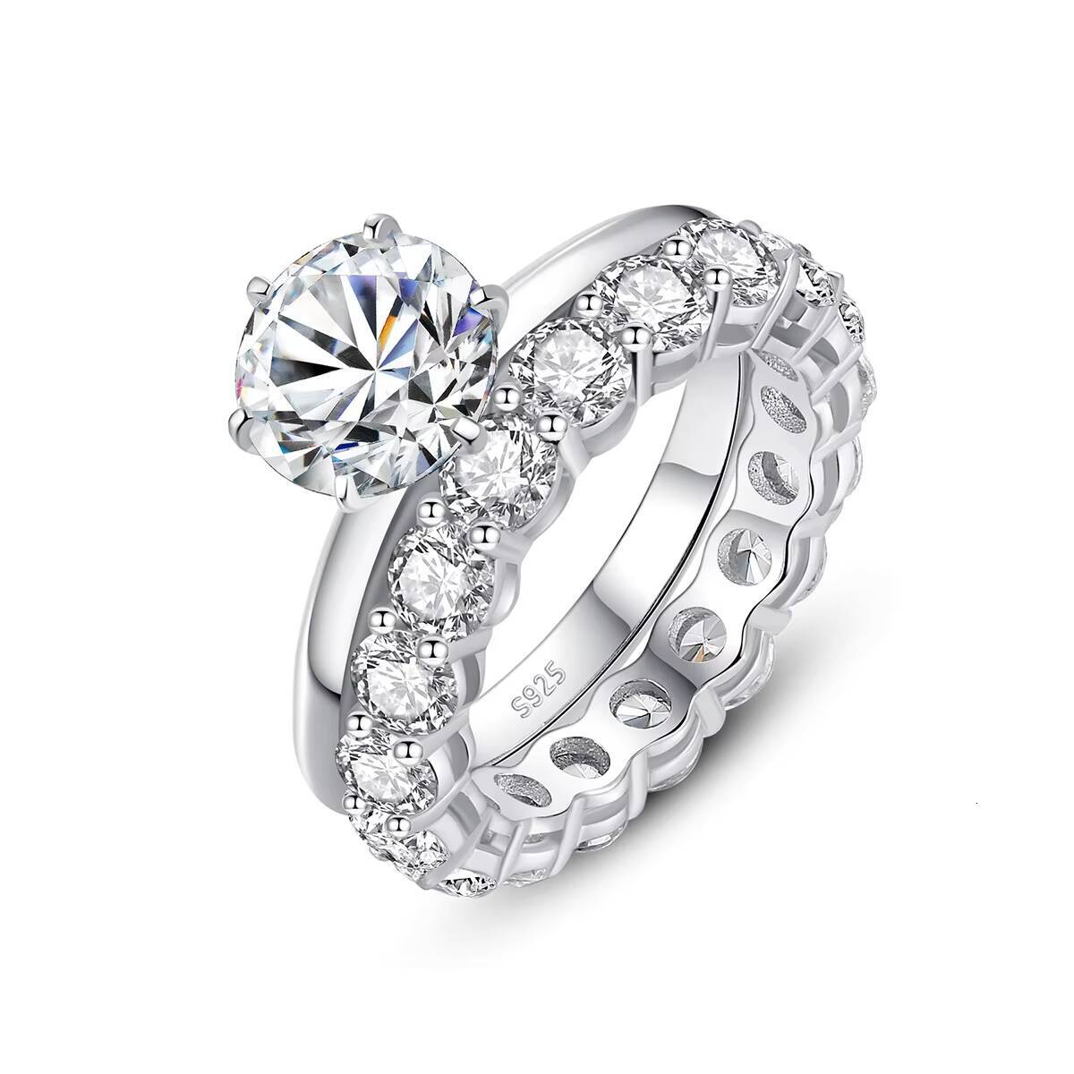 S925 Silver Gift Cute Luxury Diamond Moissanite for Couples Jewelry Travel Jewelry Women Ring