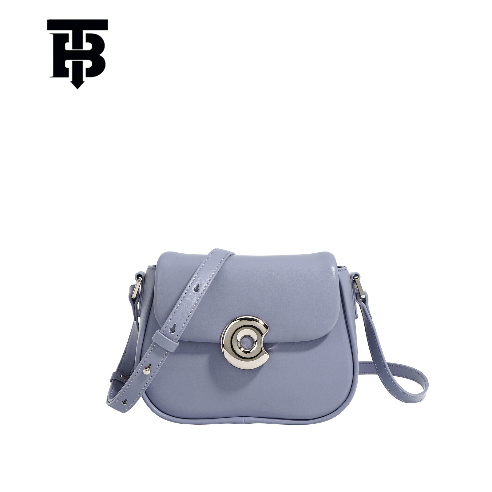 TB BHULAMTE New Genuine Leather Saddle Designer s bag Bag Crossbody Trendy Bag Niche Texture Shoulder Bag Commuter Versatile Phone Crossbody Bag