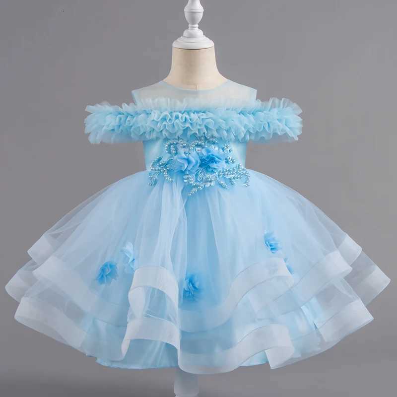 The first Christmas costume of the new 0-6-year-old girl childrens clothing baby one-year-old birthday party dresses Z250904