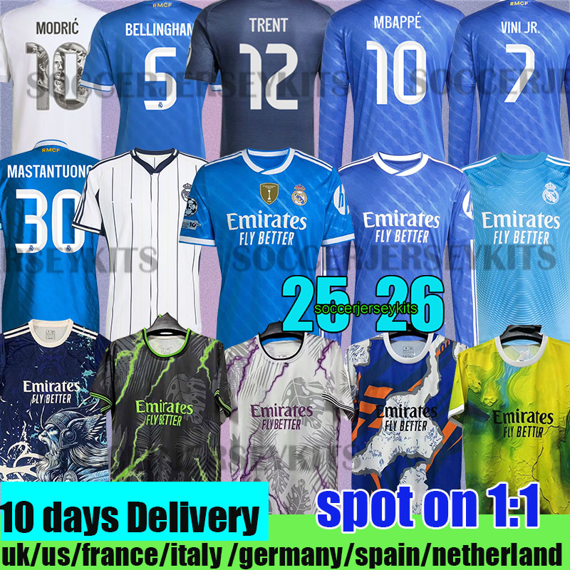 25 26 camiseta reals madrids soccer jersey MBAPPE BELLINGHAM maillot kids football jersey real madridsoccer jersey T -Shirt MODRIC VINI JR men kits football shirts