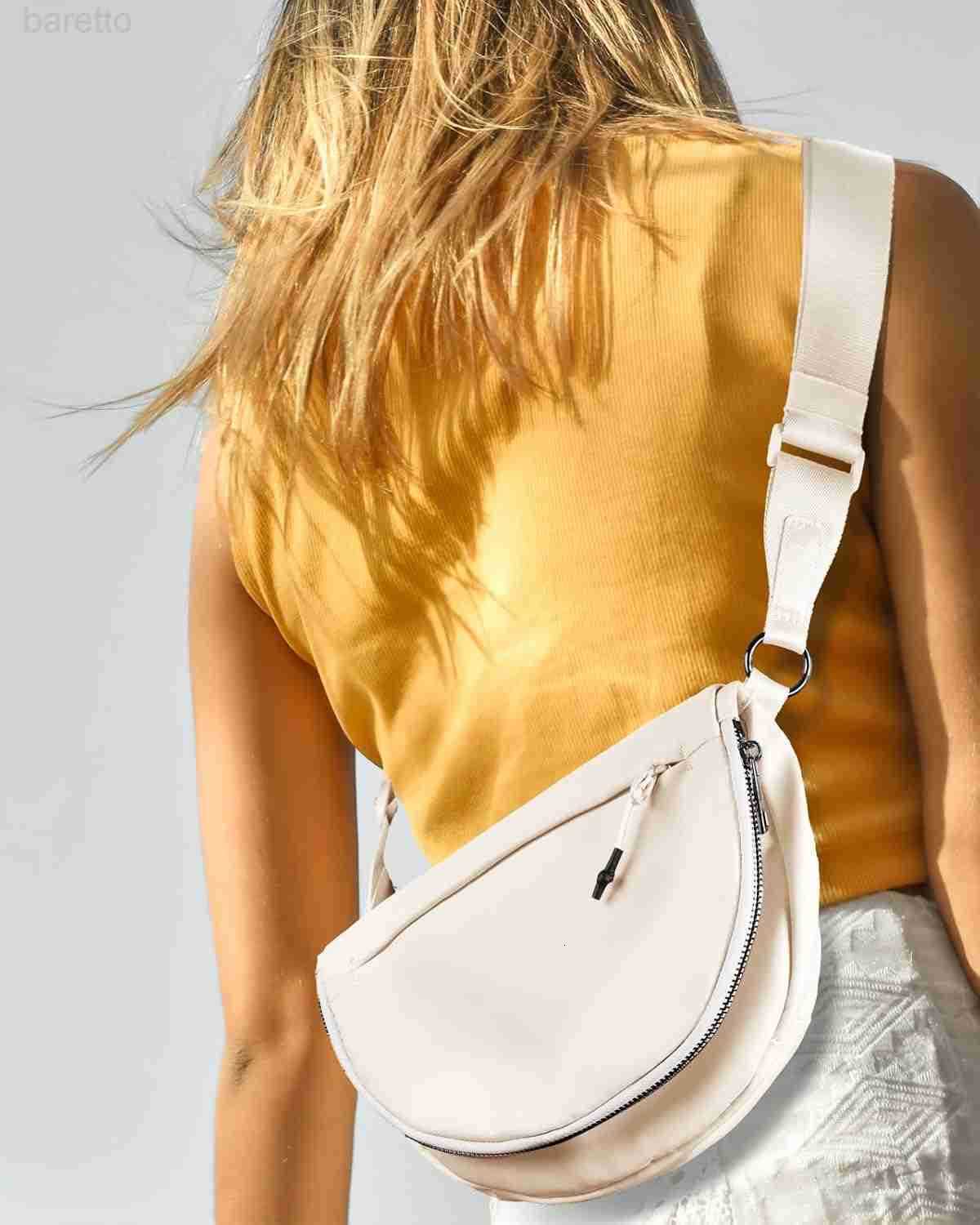 Bag for Women and Men Fashion Medium Nylon Folding Crescent Moon Bag Single Shoulder Bag with Adjustable Strap Z250909