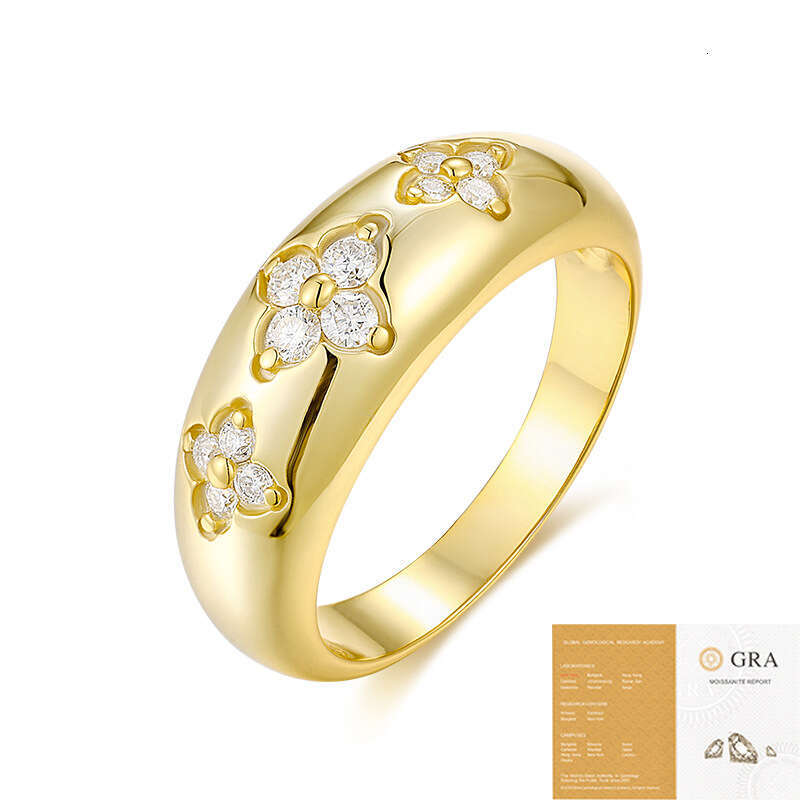 DH collections Hot - selling 925 Sterling Silver Luxury - inspired Rings for Women. These rings with a geometric design, inlaid with moissanite, exude