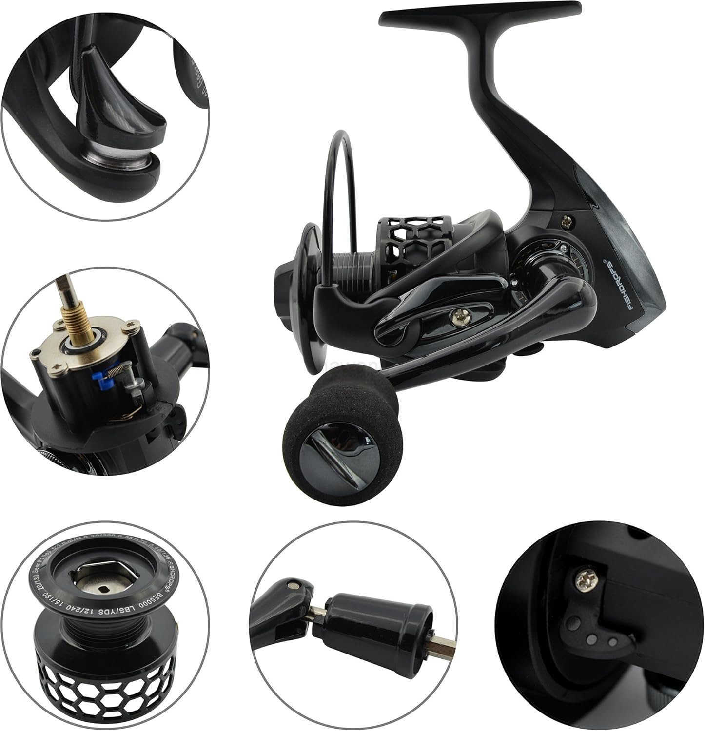 Spinning Fishing Reels 121BB Ultra Lightweight Carved Aluminum Spool Reels Affordable Smooth Spinning Reels W250904