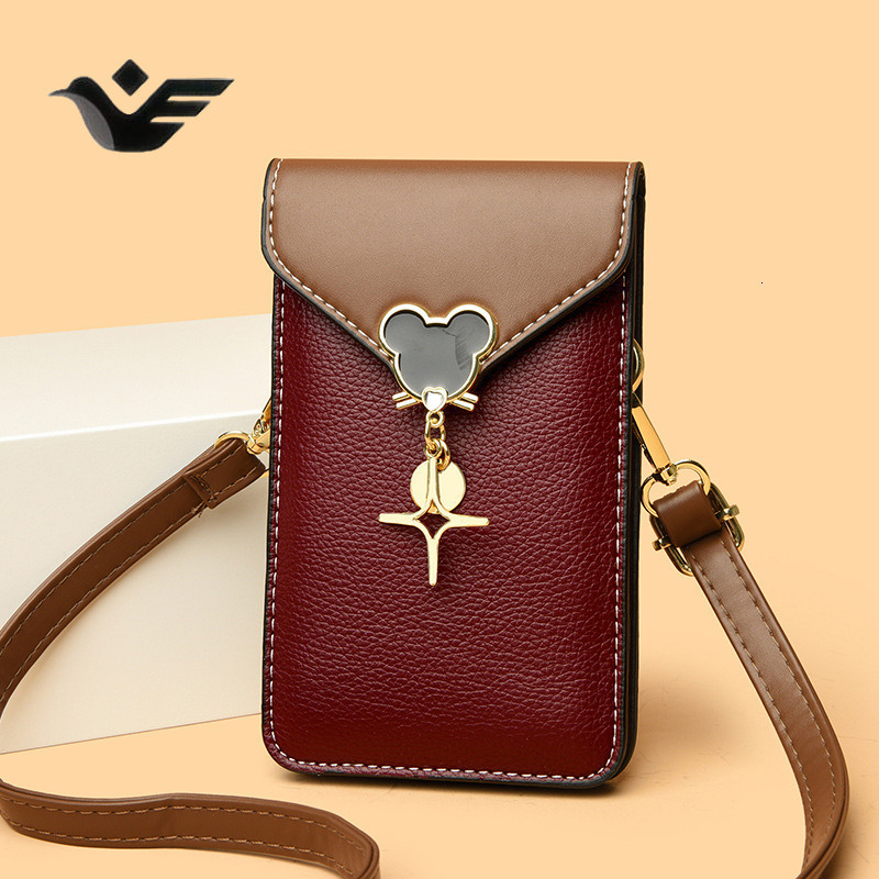 Feiyan Free Shipping New Designer Bag Luxury Shopping Bag Women's Phone Bag Single Shoulder Crossbody Bag Fashionable Textured Vertical Small Bag