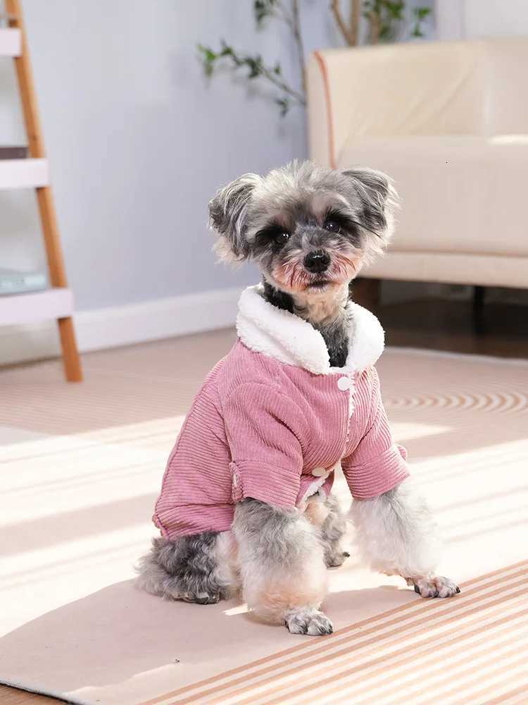 Autumn Winter Pet Dog Clothes Fleece Warm et Coat Cozy Thicken Puppy Clothing for Small Medium Dogs Cat Schnauzer Pug Outfit W250904