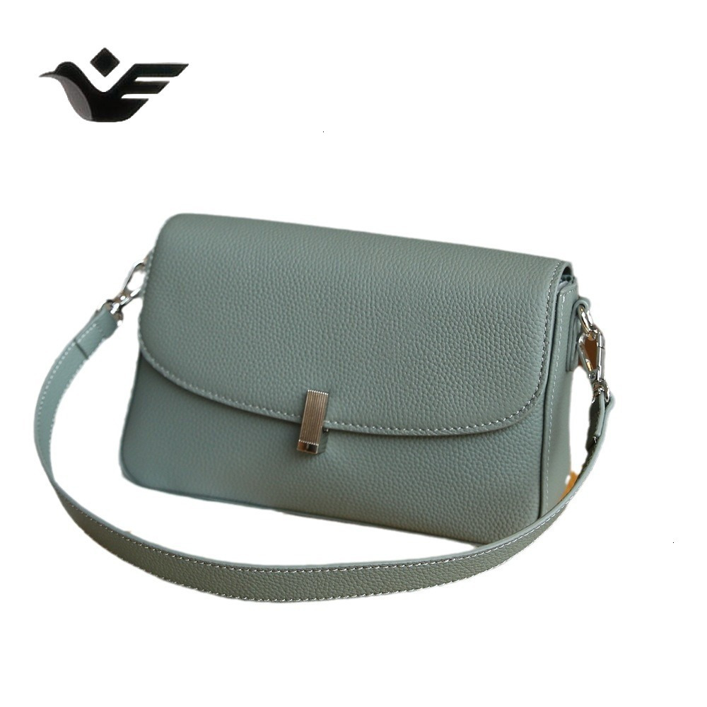 Feiyan Free Shipping New Designer Bag Luxury Shopping Bag Genuine Leather Women's Bag Versatile Small Square Bag Top Layer Cowhide High-end Feel 