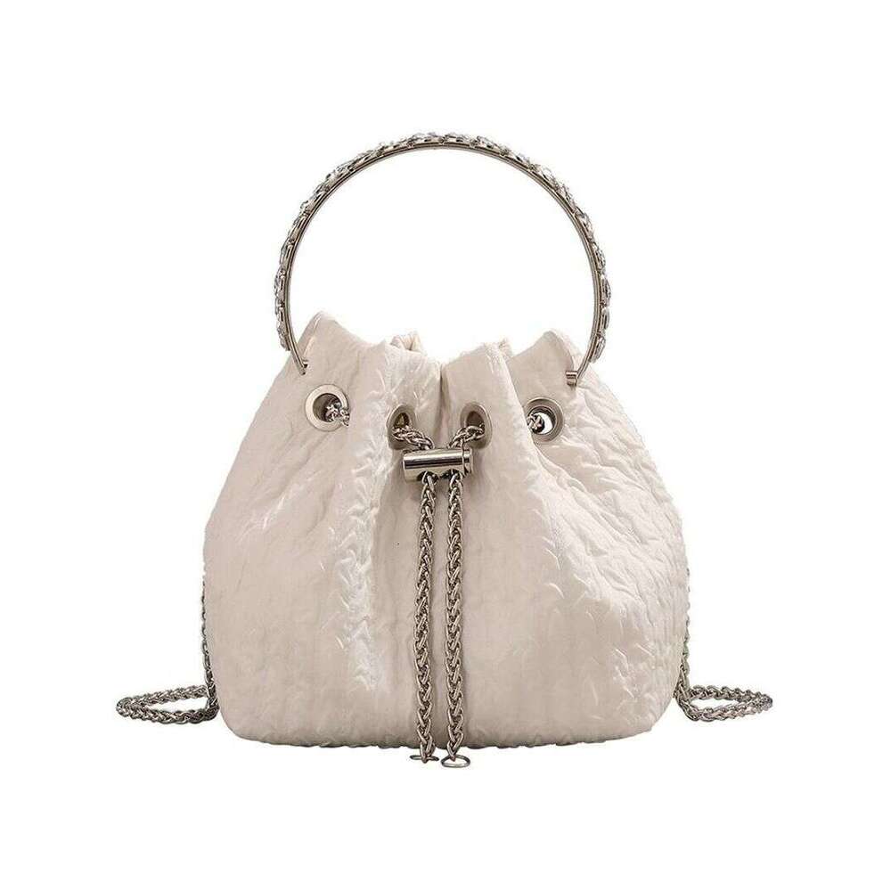Luxury bag Fashionable new Korean version niche portable sweet bucket chain single shoulder crossbody
