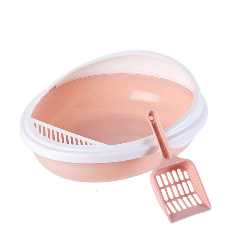 famous brand Small Creative Eggshell Box Nest Oval Semi Enclosed Toilet Pet Supplies With Cat Litter Scoop