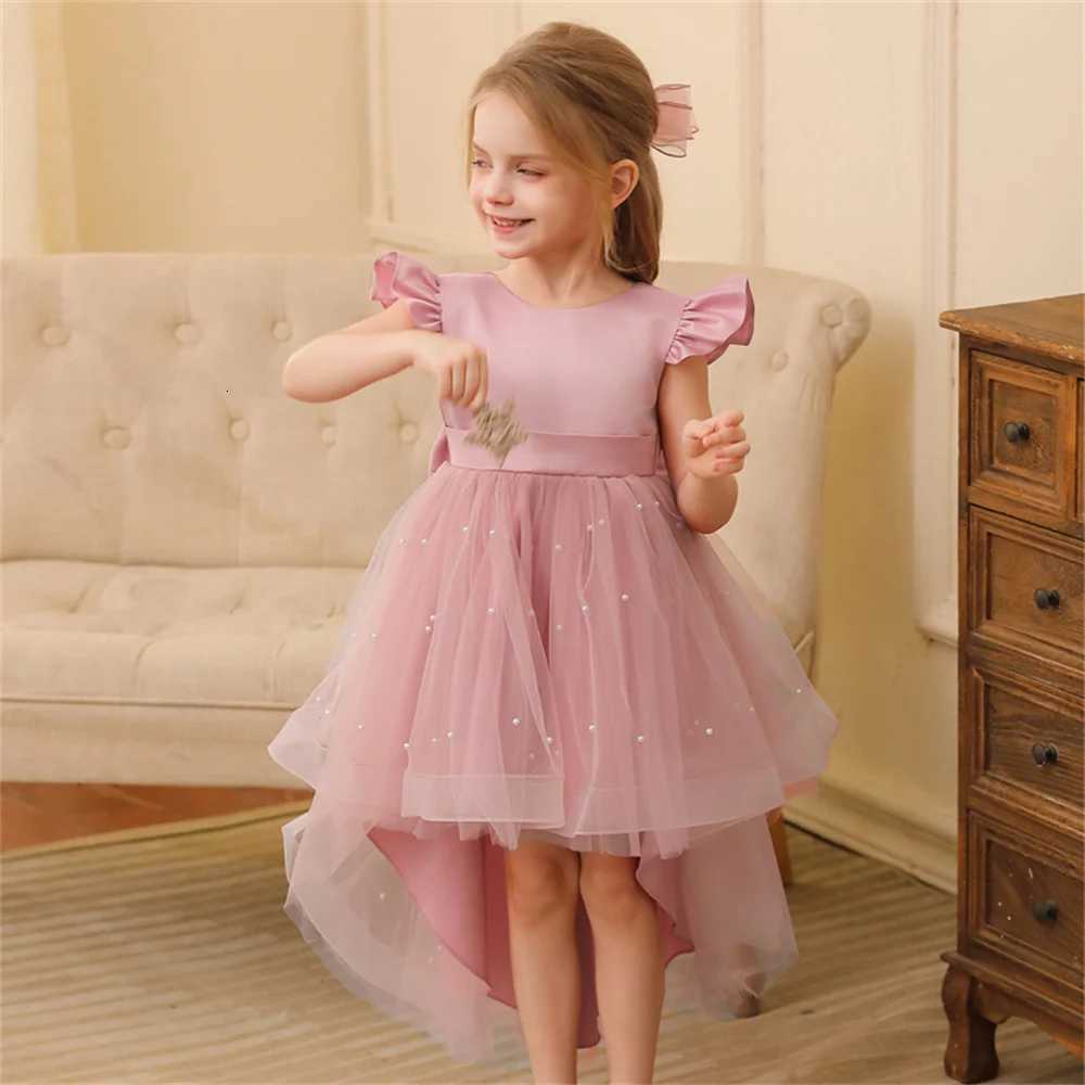 Baby Girls Wedding Christening Dresses 2 To 8 Years Child Elegant Costume Gowns For Eid Evening Trailing Childrens Clothes Z250904