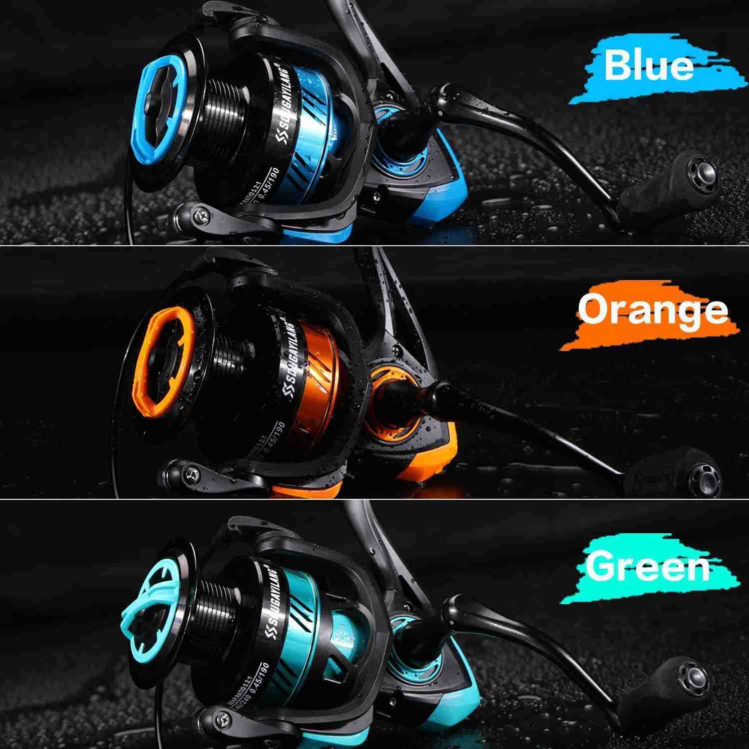 Fishing Reel Ultralight Spinning Reel with Aluminum Spool 521 High Speed Spinning Fishing Reel 10006000 Series for Freshwater W250904