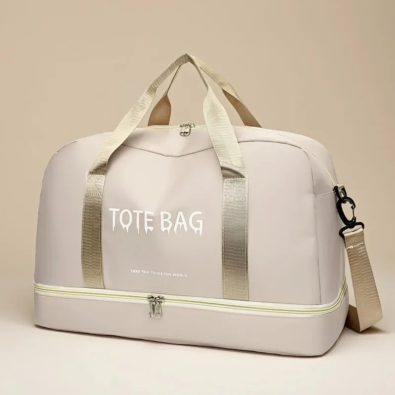 Multifunctional LargeCapacity Travel Duffle Bag with Adjustable Shoulder Strap Durable Nylon Casual Gym Bag for Sports 250903