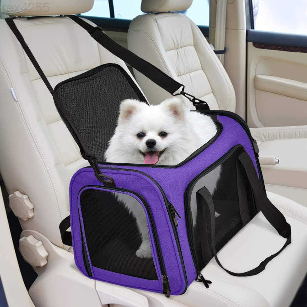 Cat Carriers Dog Carrier Pet Carrier For Small Medium Cats Dogs Puppies Up To 15lbs TSA Airline Approved Small Dog Carrier Soft Sided Collapsible Wate