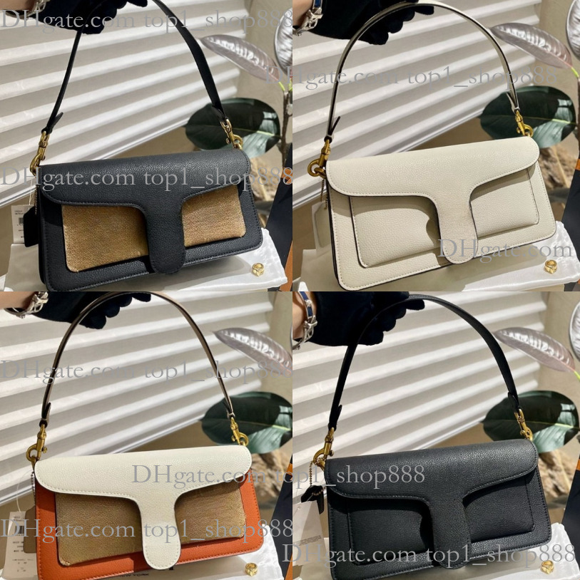 Luxury Tabby Tote bag Designers High Quality Leather Metal Buckle Shoulder Bag Luxury Handbag Black White Cross body Envelope messenger Bags Flap letter Bag Wallet