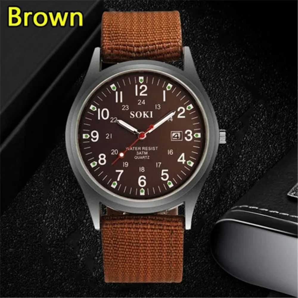 Fashion Mens Watches Luminous Hands Clock Luxury Military Sports Cndar Quartz Wristwatch Men Casual Nylon Wens Watch X250904