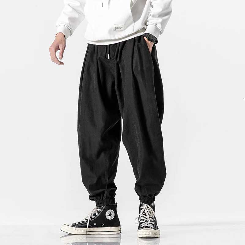 New Autumn Mens Black Pants Hip Hop Streetwear Fashion Jogger Harem Trousers Man Casual Sweatpants Male Pants Big Size M 5XLXJ250904