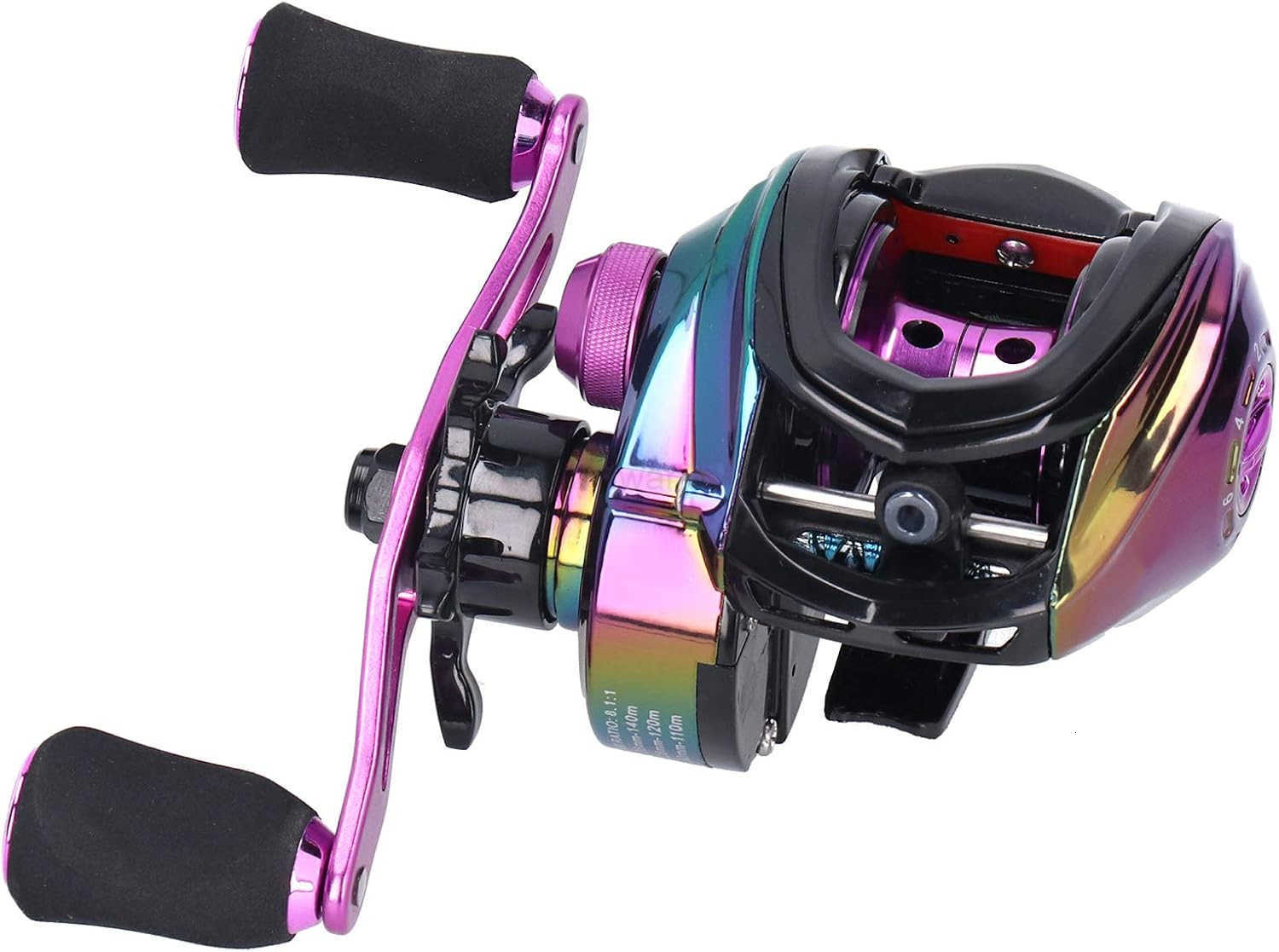 Fishing Reel Casting Reel High Speed Ratio 811 Baitcasting Fishing Reel Metal Lightweight 12 Gear Magnetic Brake for Fishing W250904