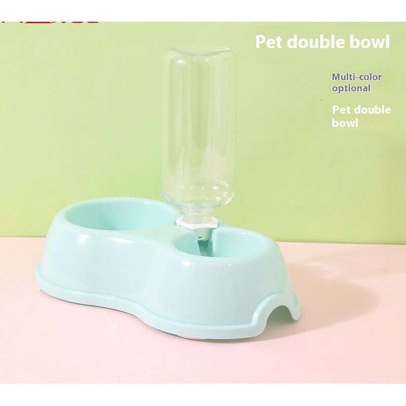 famous brand Havoins Double Plastic Drinking Pot Automatic Water Dispenser Cat Pet Bowl