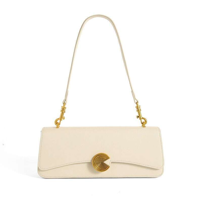 New Autumn Genuine Leather Shoulder Women's Crossbody High-End Hand-Held Baguette Cowhide Underarm Bag Fd62140196