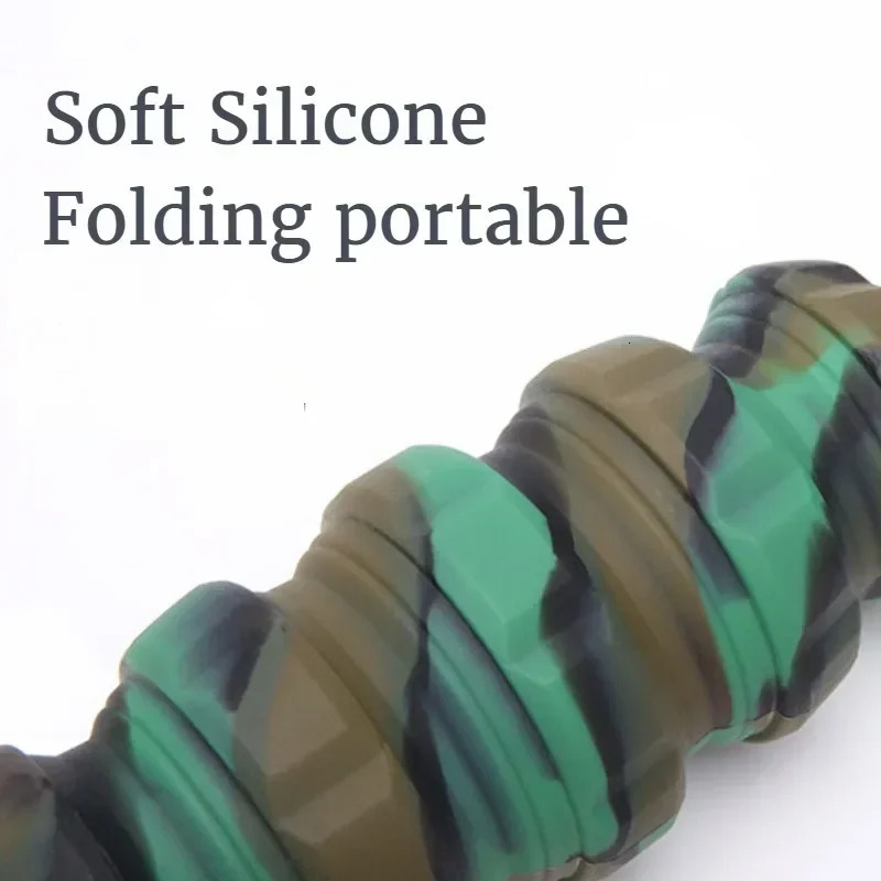 Durable Hand Camouflage water bottle Portable silicone foldable cup 500ml hand grenade sports kettl Z260202