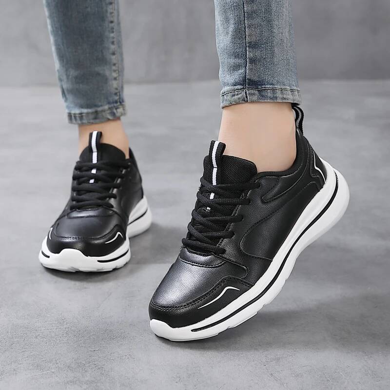 Women Casual Running Sport Mesh Breathable Female Walking Jogging Shoes Comfortable Black White Tennis Sneakers ddmysaturn
