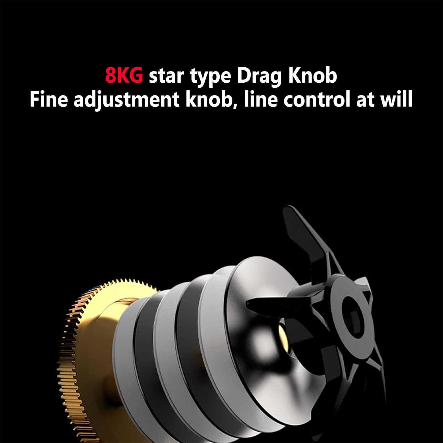 Baitcaster Fishing Reel Long Casting Metal Fishing Baitcasting Reel AC2000 red Left Hand W250904