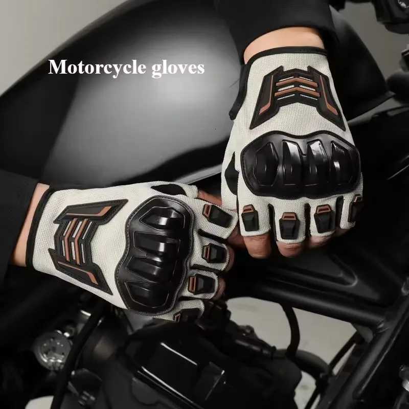 Breathab Motorcyc Gloves Half Finger WearResistant AntiSlip Racing for Outdoor Cycling Ectric Bike AntiFall ProtectionXJ250904