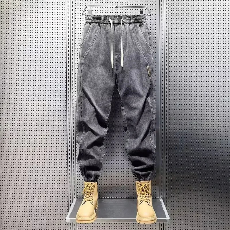 Trendy Mens Jeans 2024 LooseFit Harem Bundle Feet Pants Vintage Distressed Versatile Casual From China Mainland 250823