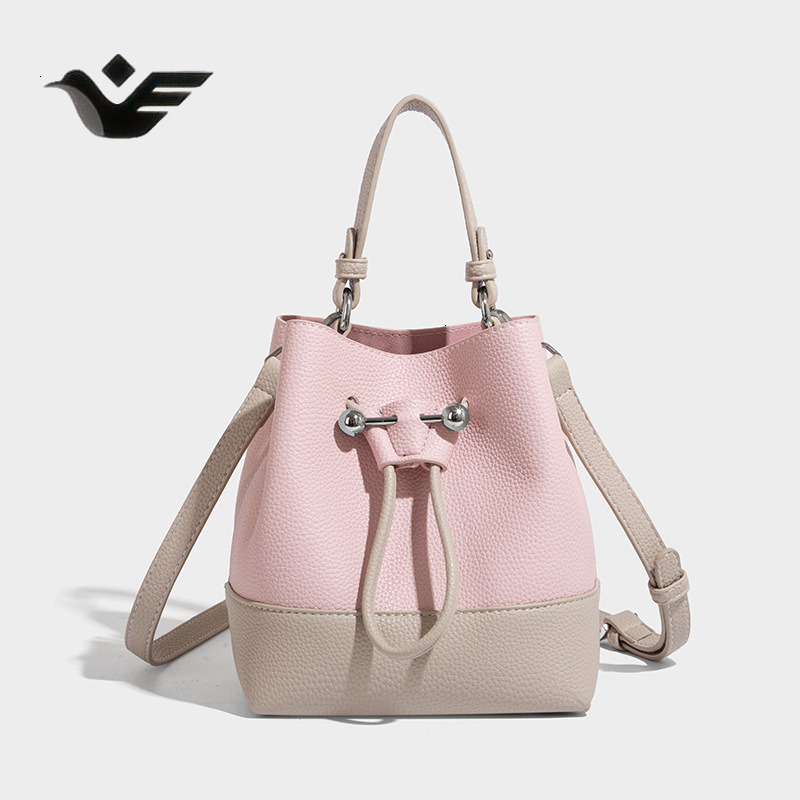 Feiyan Free Shipping New Designer Bag Luxury Shopping Bag Niche Design Retro Drawstring Bucket Bag Summer New High-end Handheld Shoulder Crossbody Bag