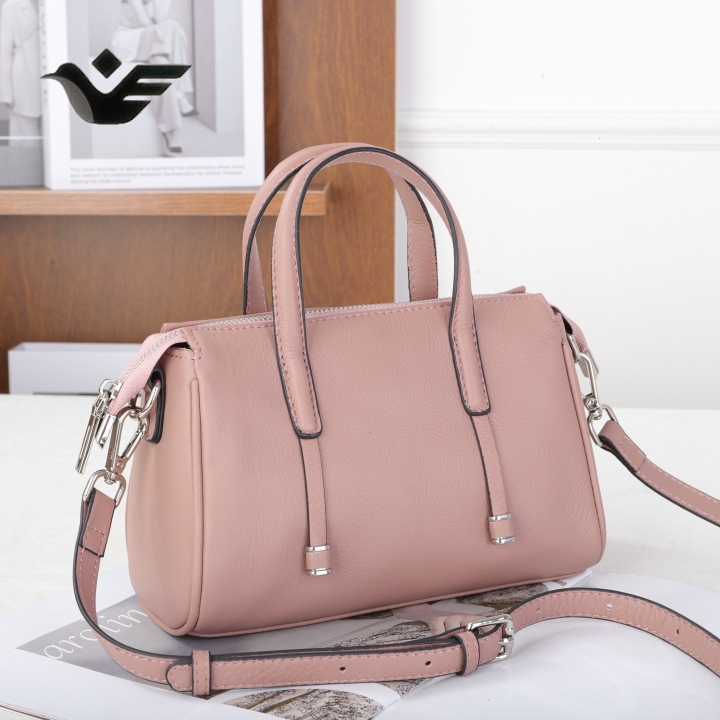 Feiyan Free Shipping New Designer Bag Luxury Shopping Bag Layer Cowhide New Large Capacity Tote Women's Bag Fashion Handbag Commuting Versatile W