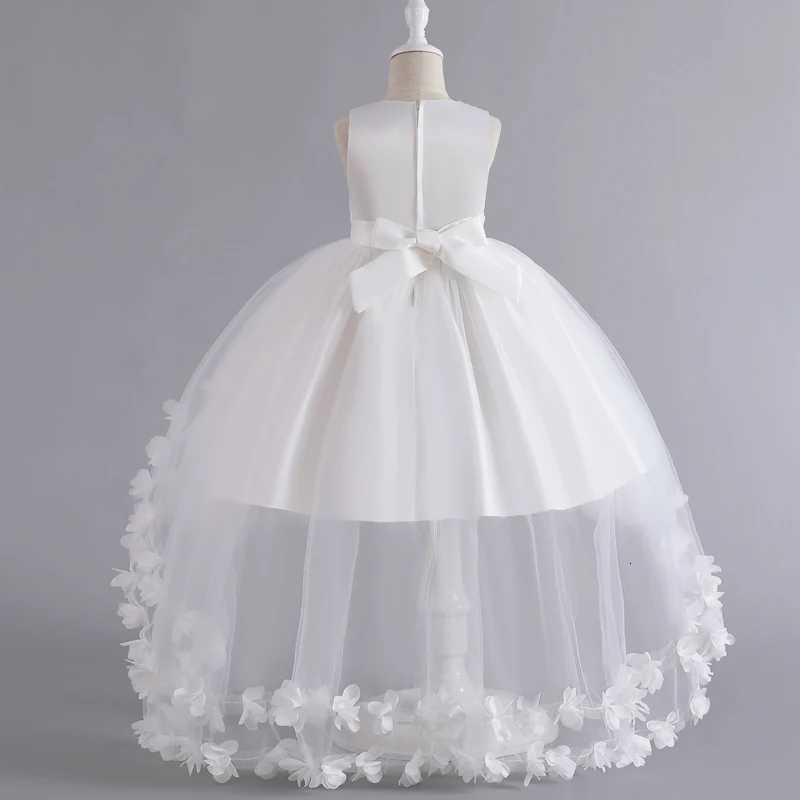 Kids for Girls 3 to 12 years old Formal Evening Trailing Dress Sleeveless Princess Fluffy Cake Dinner Performance Z250904