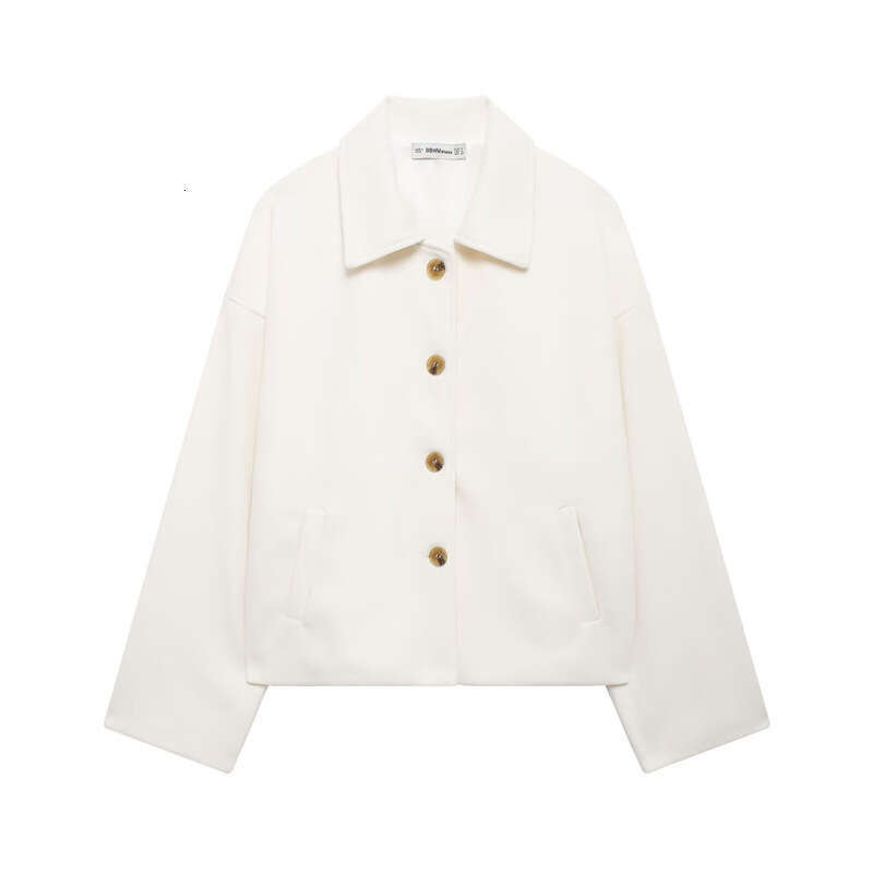 Autumn New Women's Fashion Casual Street Style Loose Short Woolen Coat