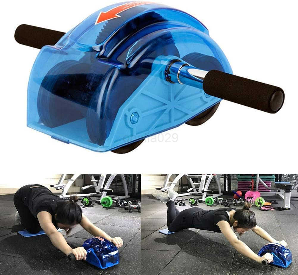 Ab Roller for Abs Workout Abdominal Exercise Rollers with 4 Wheels Muscle Exerciser for Women Men W250904