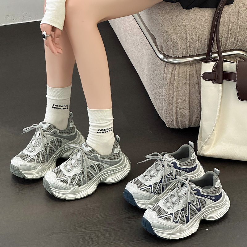 Designer Breathable Mesh Foam Sole Women's Dad Shoes 2025 New Fashionable Multi functional Sports and Leisure Shoes