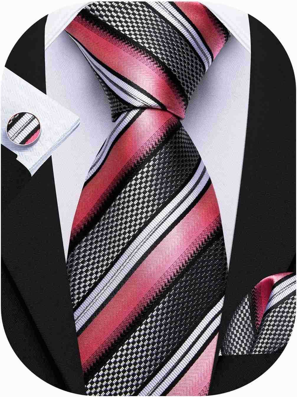 Mens Tie Set Plaid Check Neckties Formal Business Wedding Luxury Pocket Square CufflinksW250904