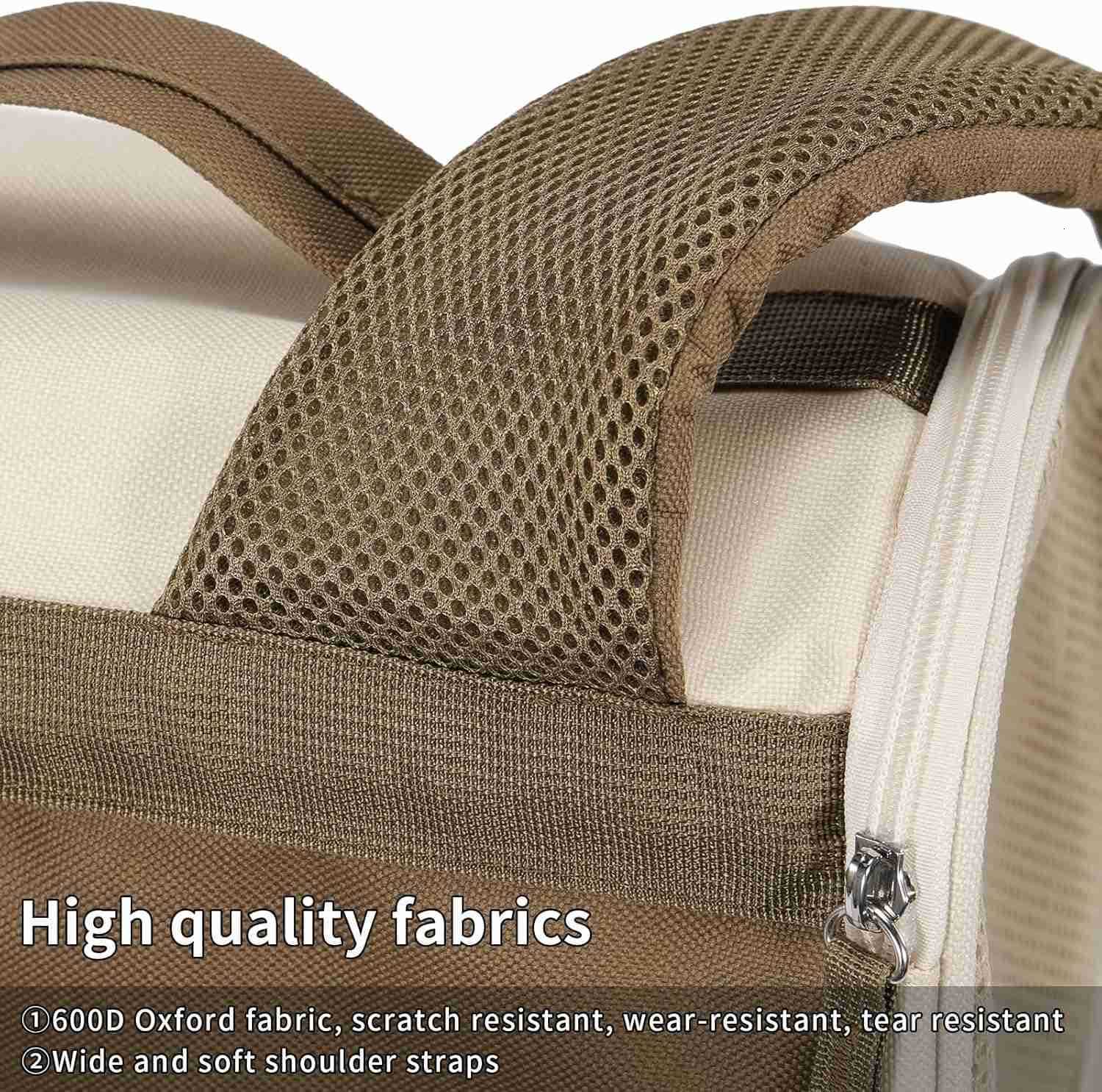 Cat Carrier BackpackSteel Wire Frame More Stable600D WearResistant Oxford Fabric Dog Carrier Cat Backpacks Suitable for TravelW250904