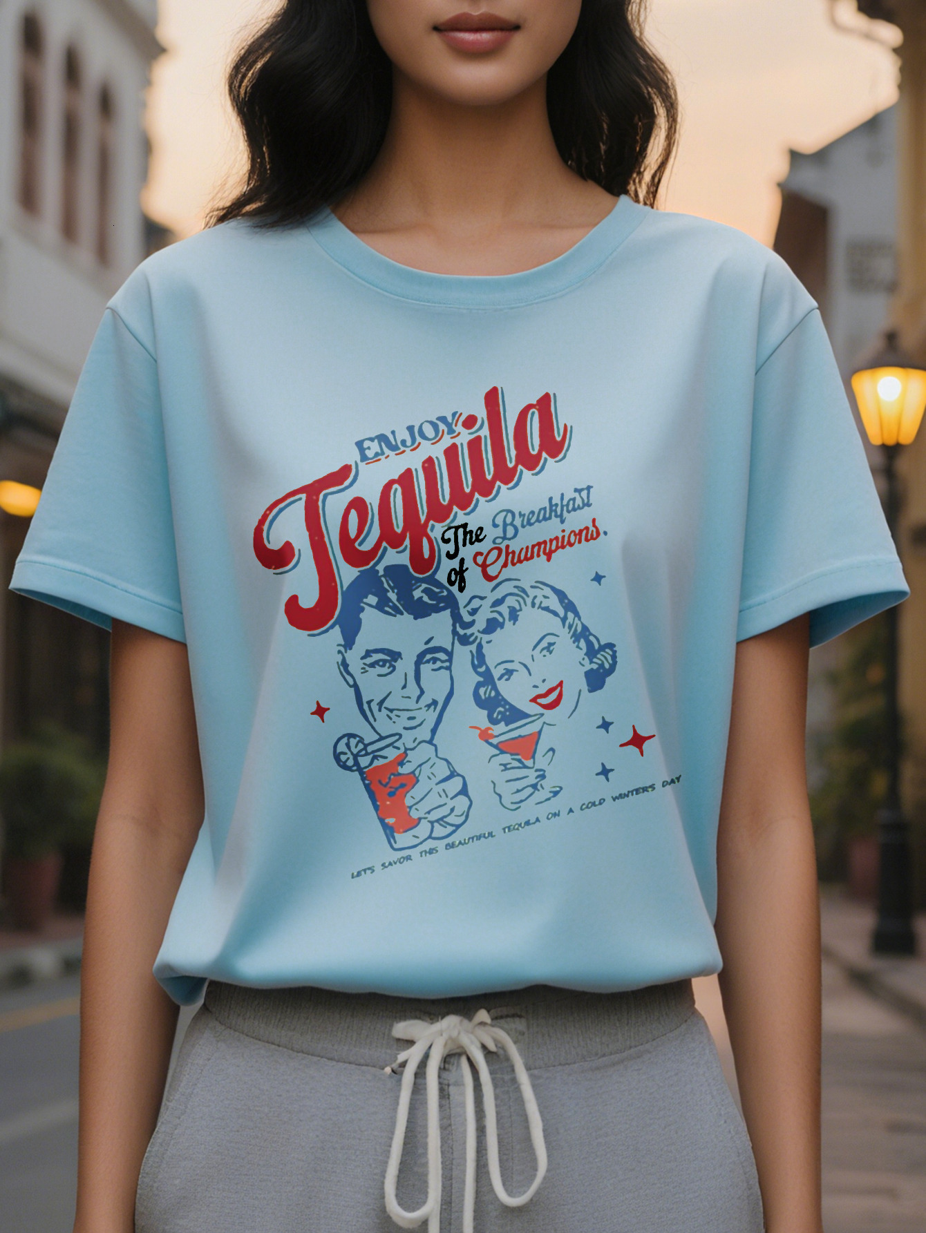 Women's Slim Fit Short Sleeve T-Shirt Bright Orange Round Neck Casual Top Spring Summer Cotton Washable