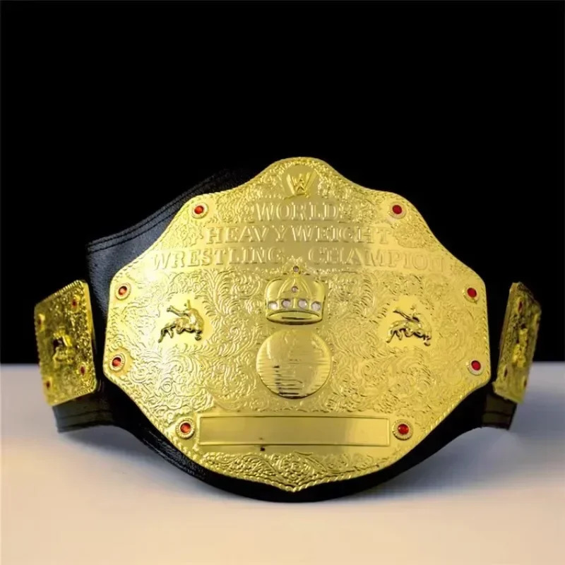 World Heavyweight Champion Belt Mask Cosplay Prop Gold Wrestling Waist Title Gladiator Waistband Mascaras Halloween Party Custom 250904